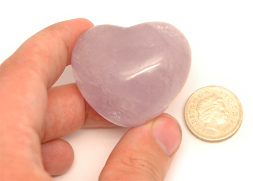 Heart Shaped Amethyst Crystal. Heart Shaped Gift Box. Reiki Charged by Reiki Master