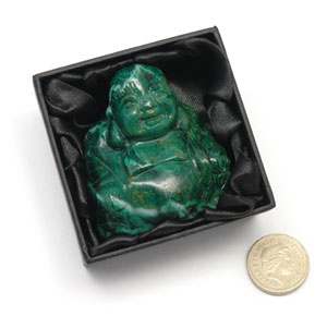 Sitting Buddha Made Of African Jade Budstone. Boxed. Reiki Charged by Reiki Master