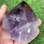 Amethyst Crystal - Partly Polished